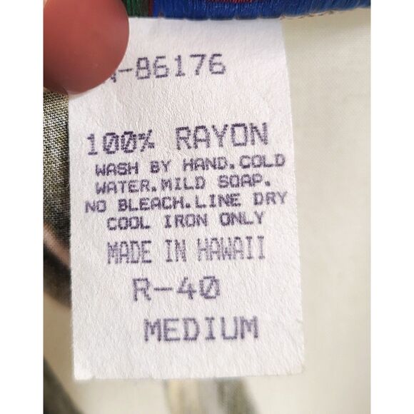 Vintage Paradise Found Hawaiian Tropical MEDIUM Resort Resortwear Top Vacation M - Picture 3 of 7